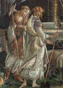Scenes from the Life of Moses, detail of the Daughters of Jethro